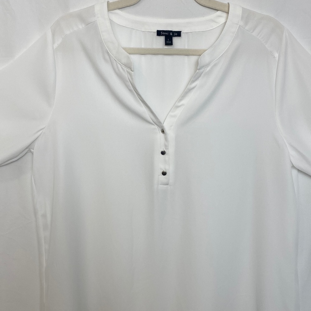 Women’s White Blouses by Sami & jo.  Size Large.